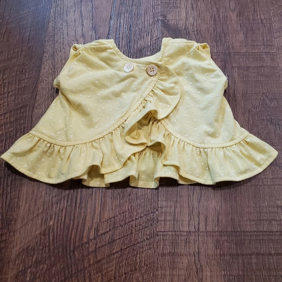 Jessica Simpson Baby Girl Matching Set Sunflower Joggers Polka Dot Top Ruffle 3M - Picture 5 of 8